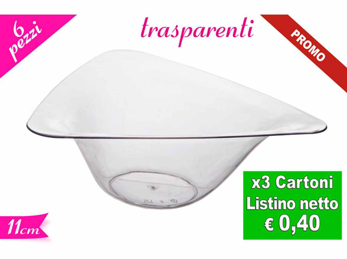Coppetta triangolare 6 pezzi 705754 $