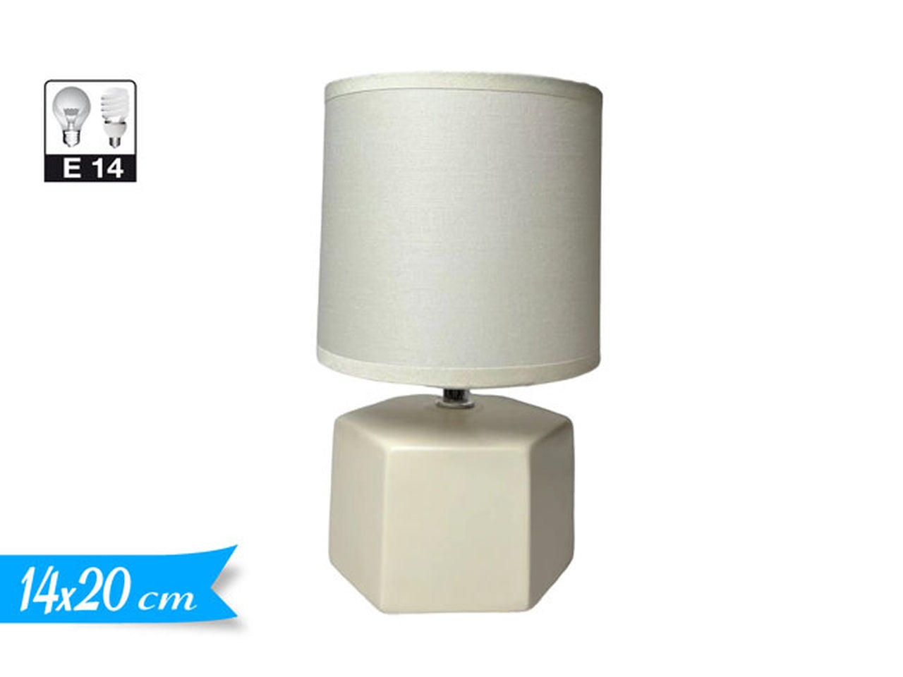 Lampada panna da tavolo in ceramica stile moderno 20 cm â Golden Hill
