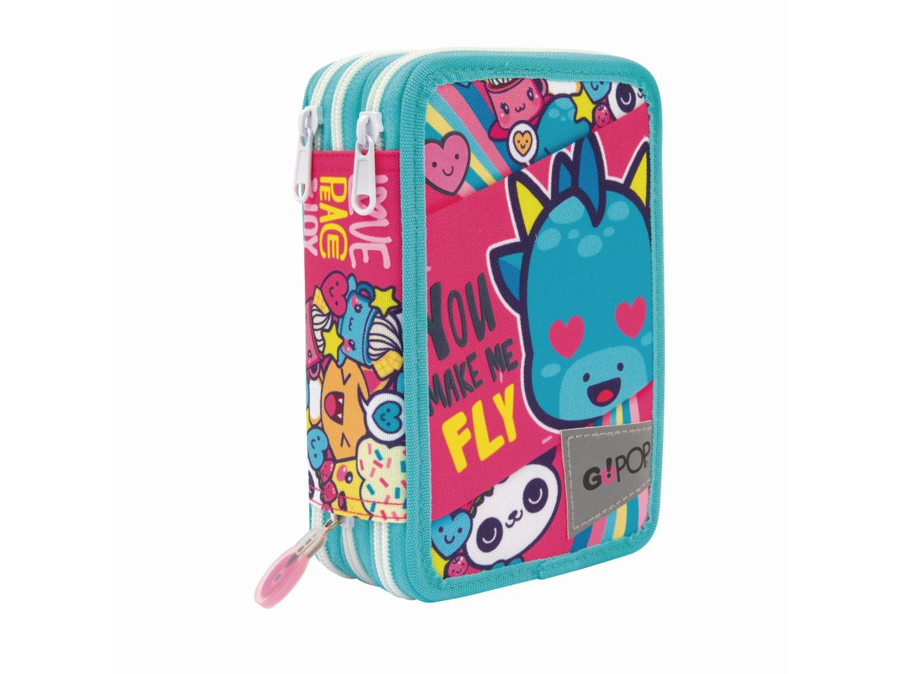 Gopop 23 astuccio triplo love&peace$