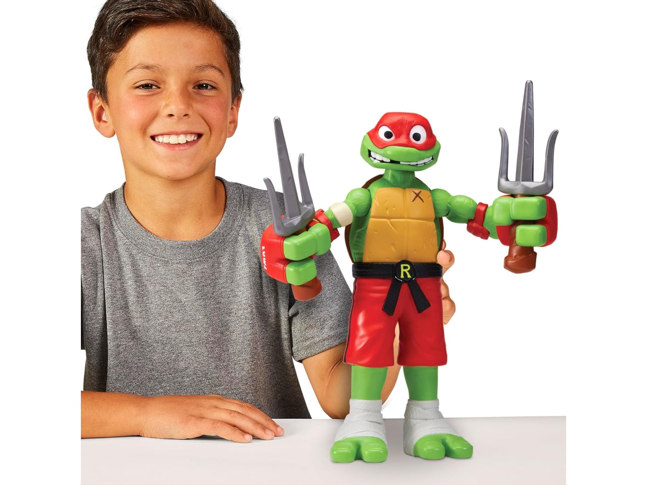Turtles personaggio rolling punch ralph - Raffaello in versione personaggio gigante 30 cm con funzione! Spostandolo - Giochi Preziosi $