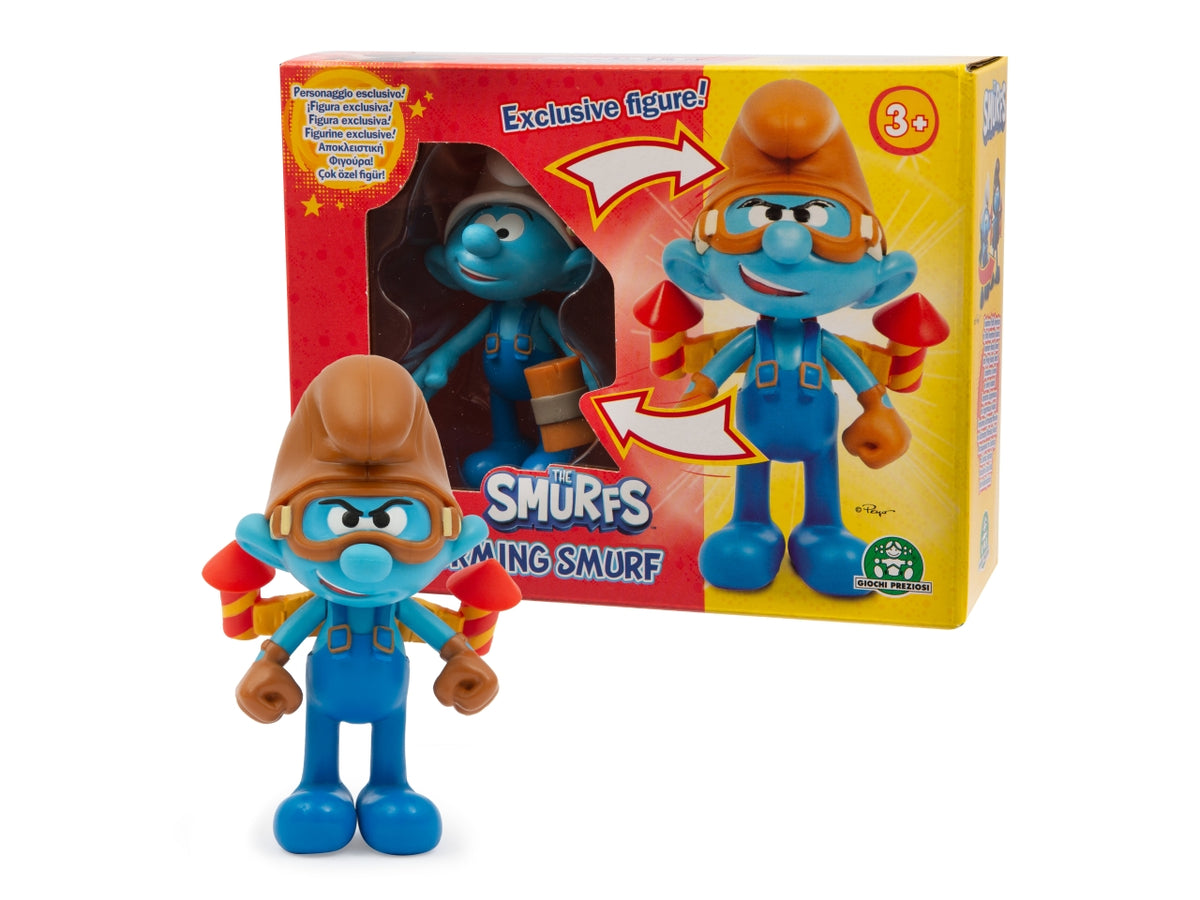 Puffi personaggio trasforming 10cm - Personaggi trasformabili da 10cm (Pauroso, Inventore e Vanitoso). Ogni set - Giochi Preziosi $
