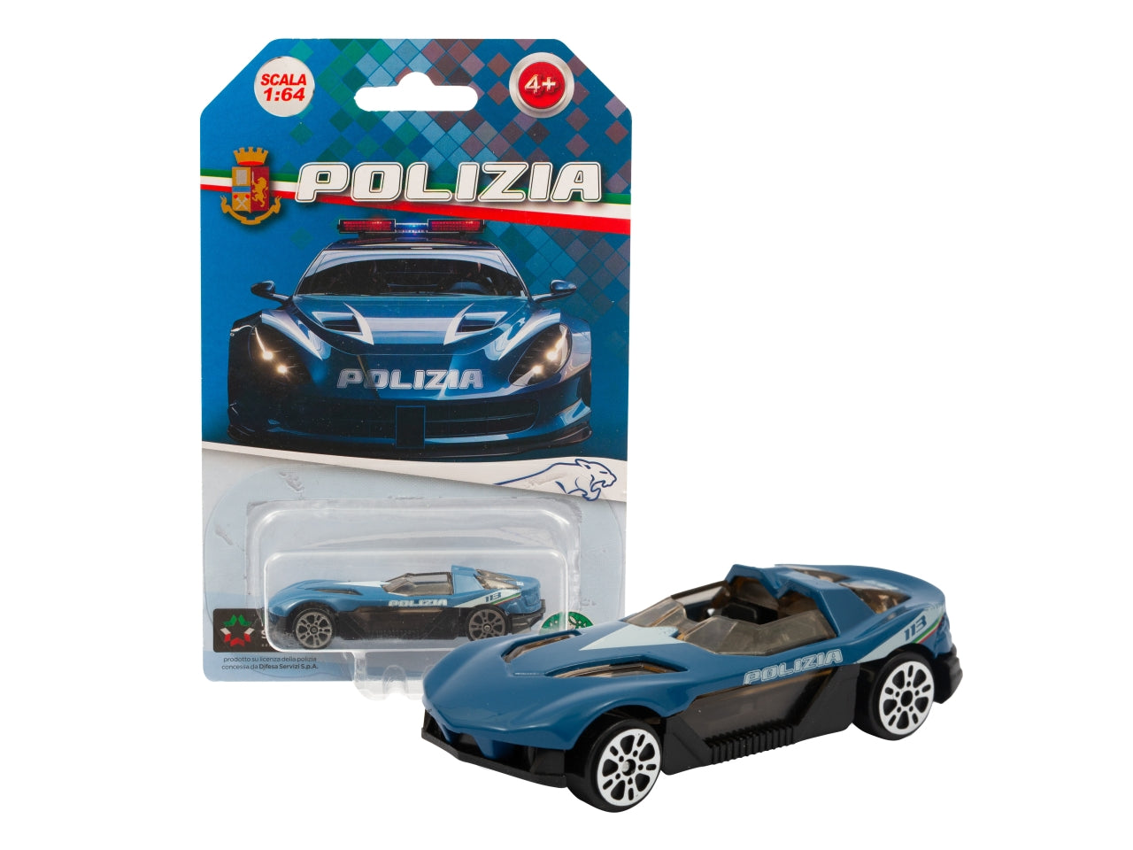 Auto da corsa Polizia die cast, 1:64 per bambini dai 4+ anni - Giochi Preziosi