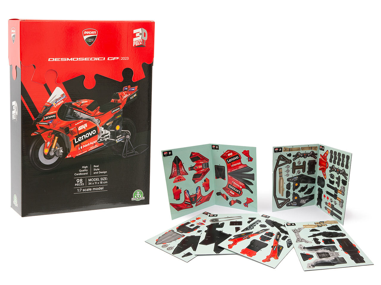Ducati puzzle 3d moto desmo16 98 pezzi, Colore: multicolor | Grandi Giochi