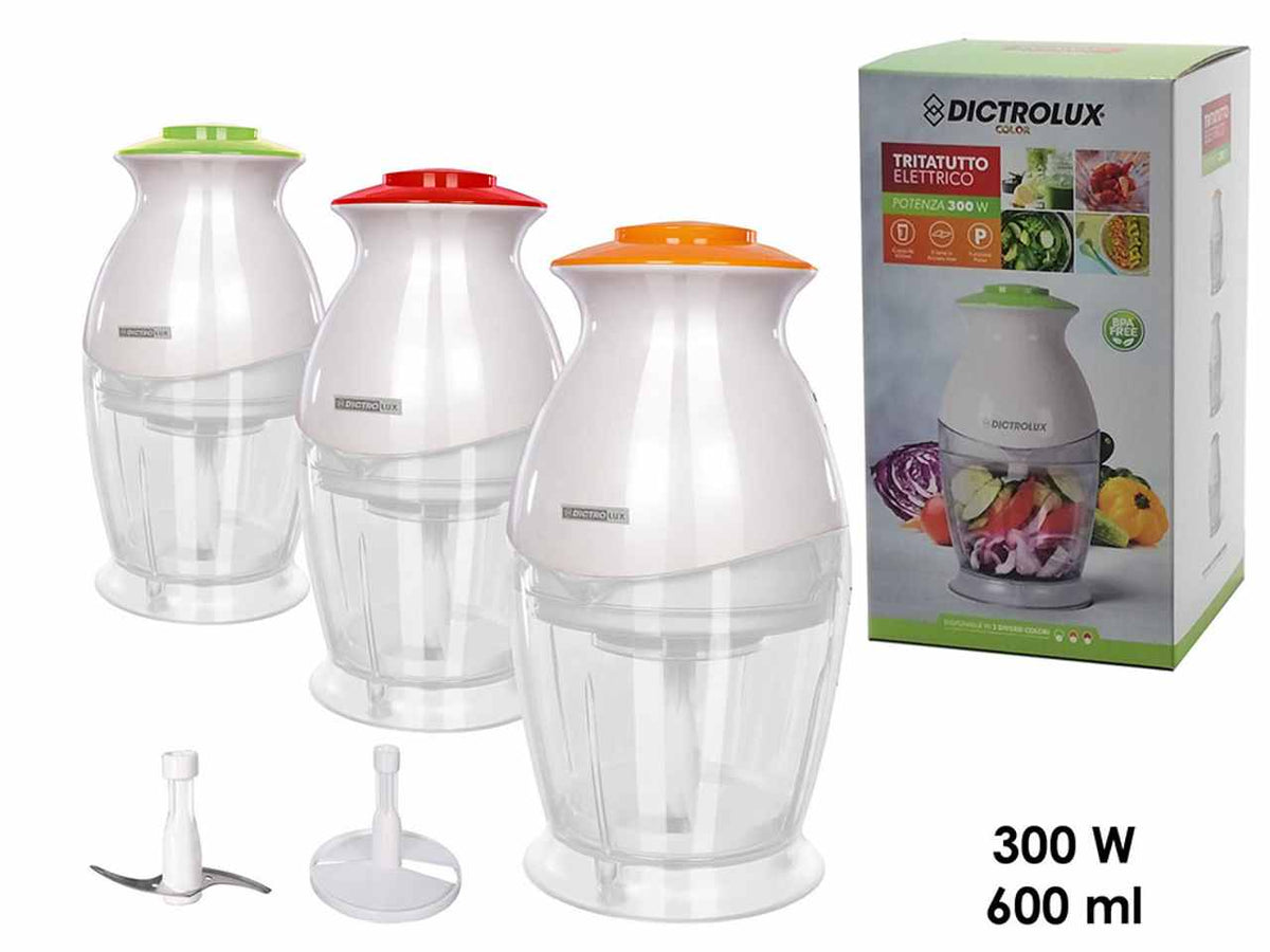 Tritatutto 0,6lt da 300w colori assortiti
