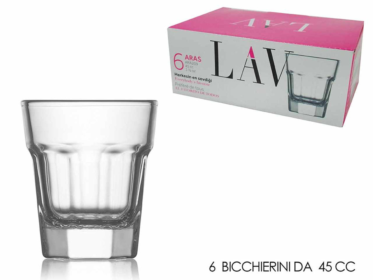Bicchierini liquore 6 pezzi