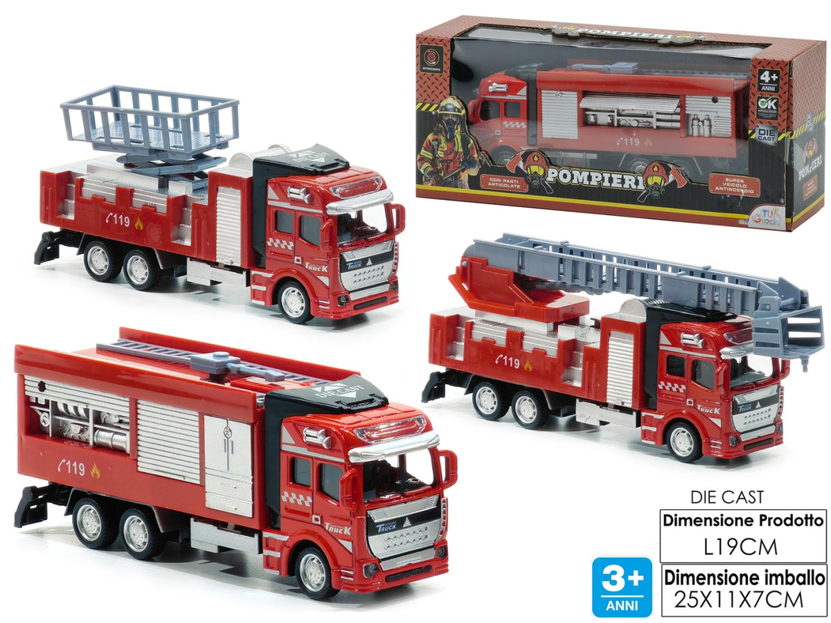 Auto pompieri diecast 3 assortimenti