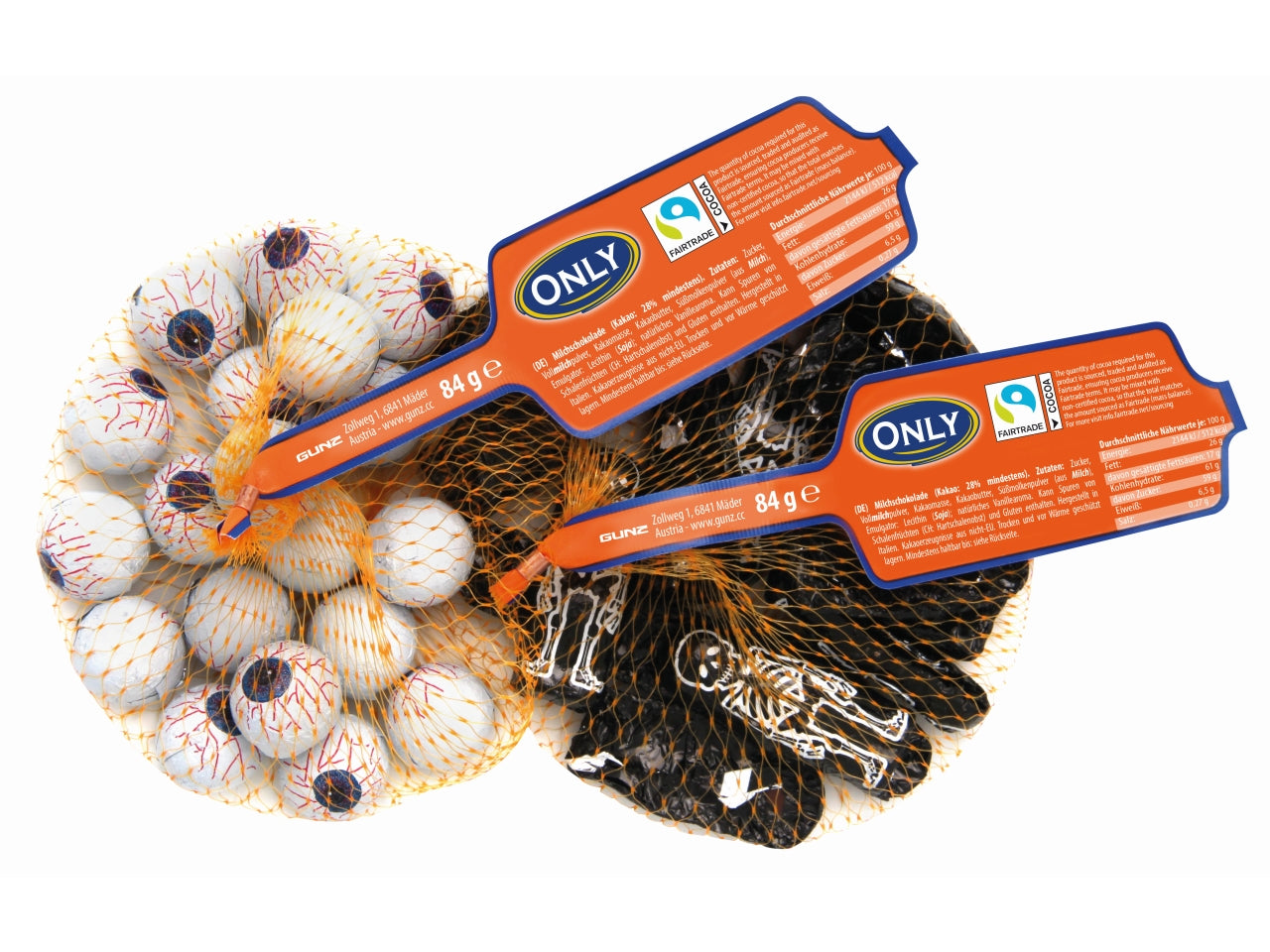 Scheletri ed occhi di cioccolata al latte 84g