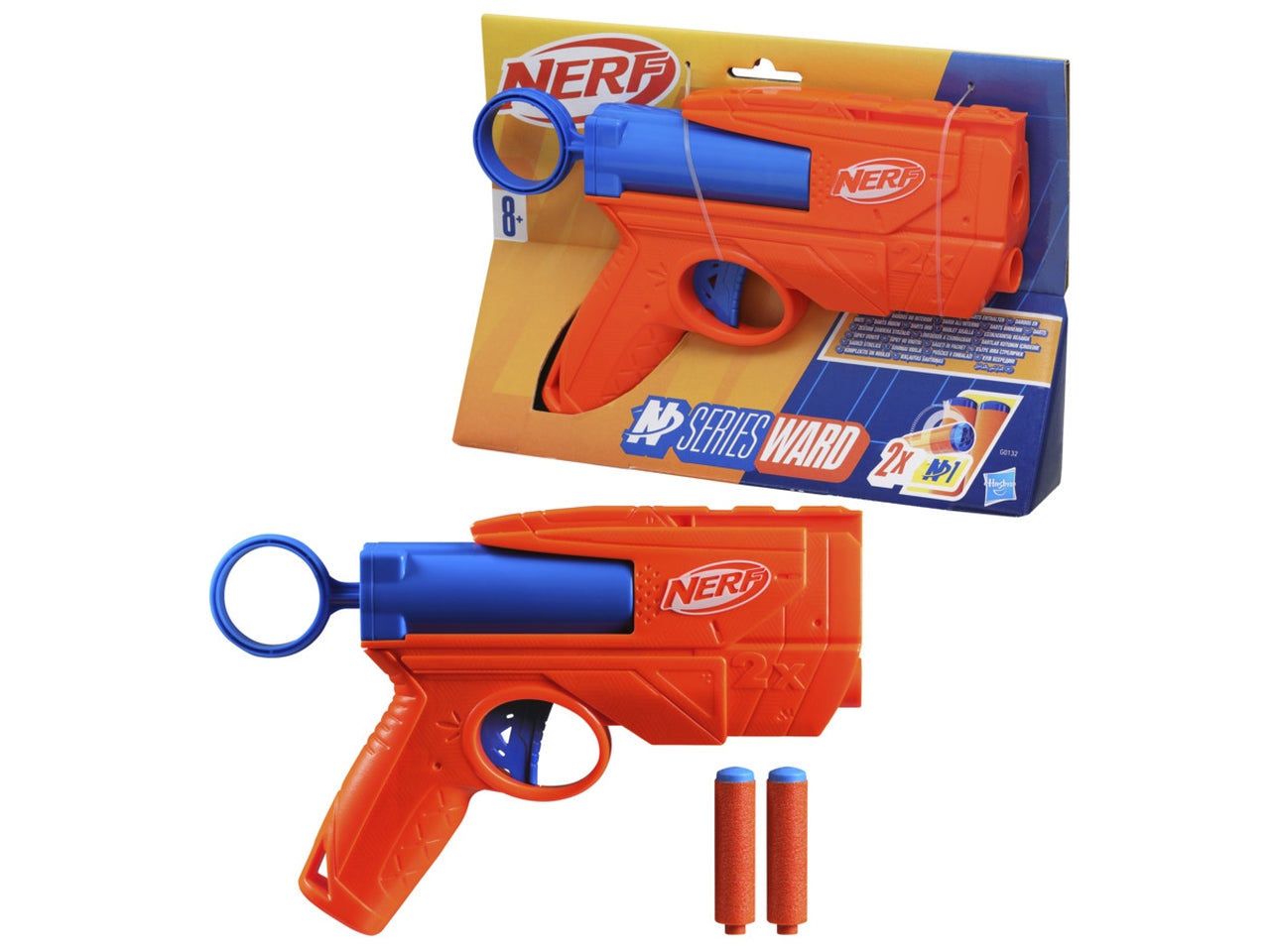 Nerf N-series Ward 2 Proiettili, Pistola giocattolo per bambini - Hasbro