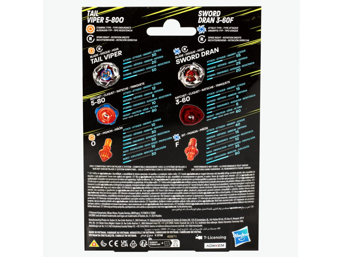 Bey blade dual pack ast
