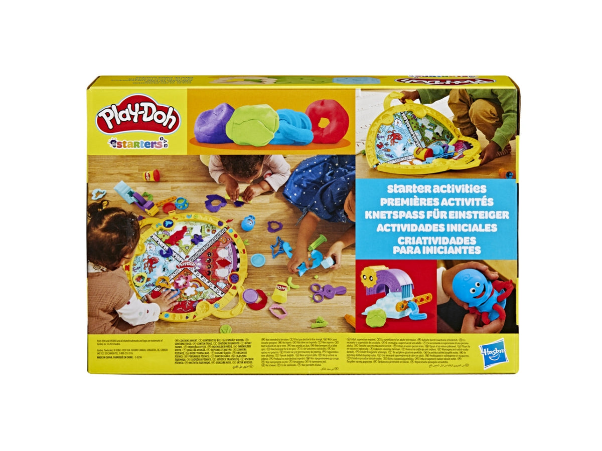 Play-doh la mia prima valigetta delle attivita', tappeto da gioco interattivo con plastilina 3+ Hasbro