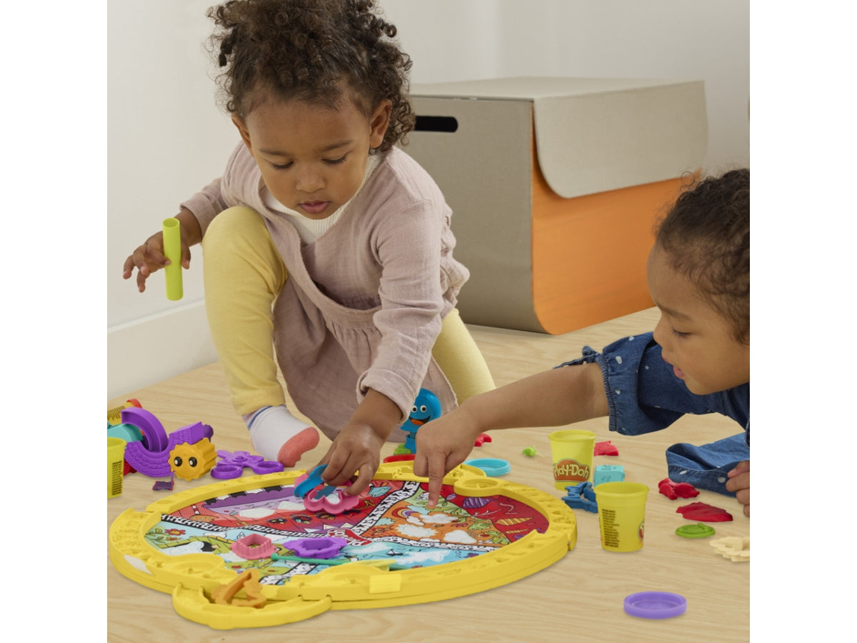 Play-doh la mia prima valigetta delle attivita', tappeto da gioco interattivo con plastilina 3+ Hasbro