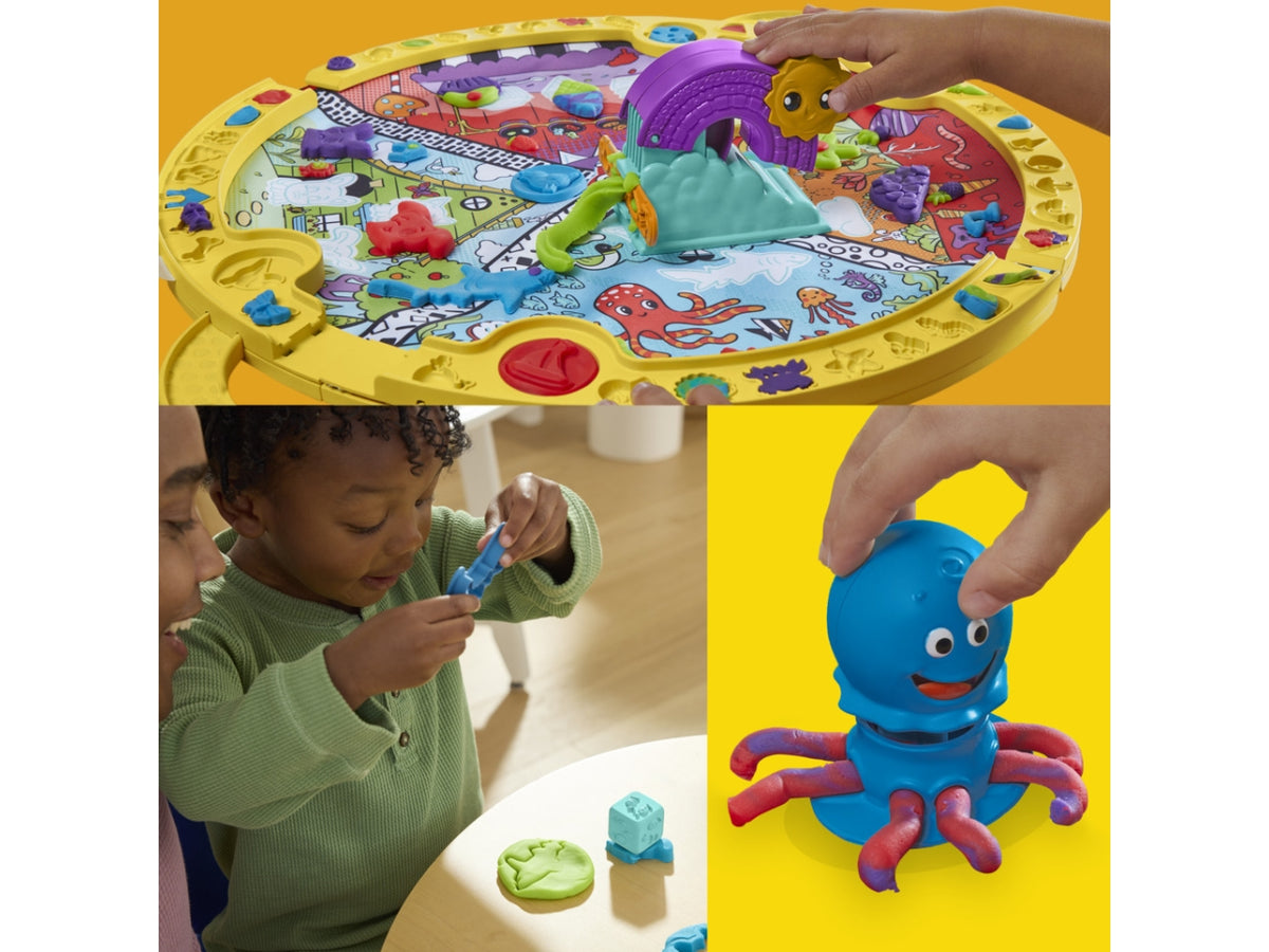Play-doh la mia prima valigetta delle attivita', tappeto da gioco interattivo con plastilina 3+ Hasbro