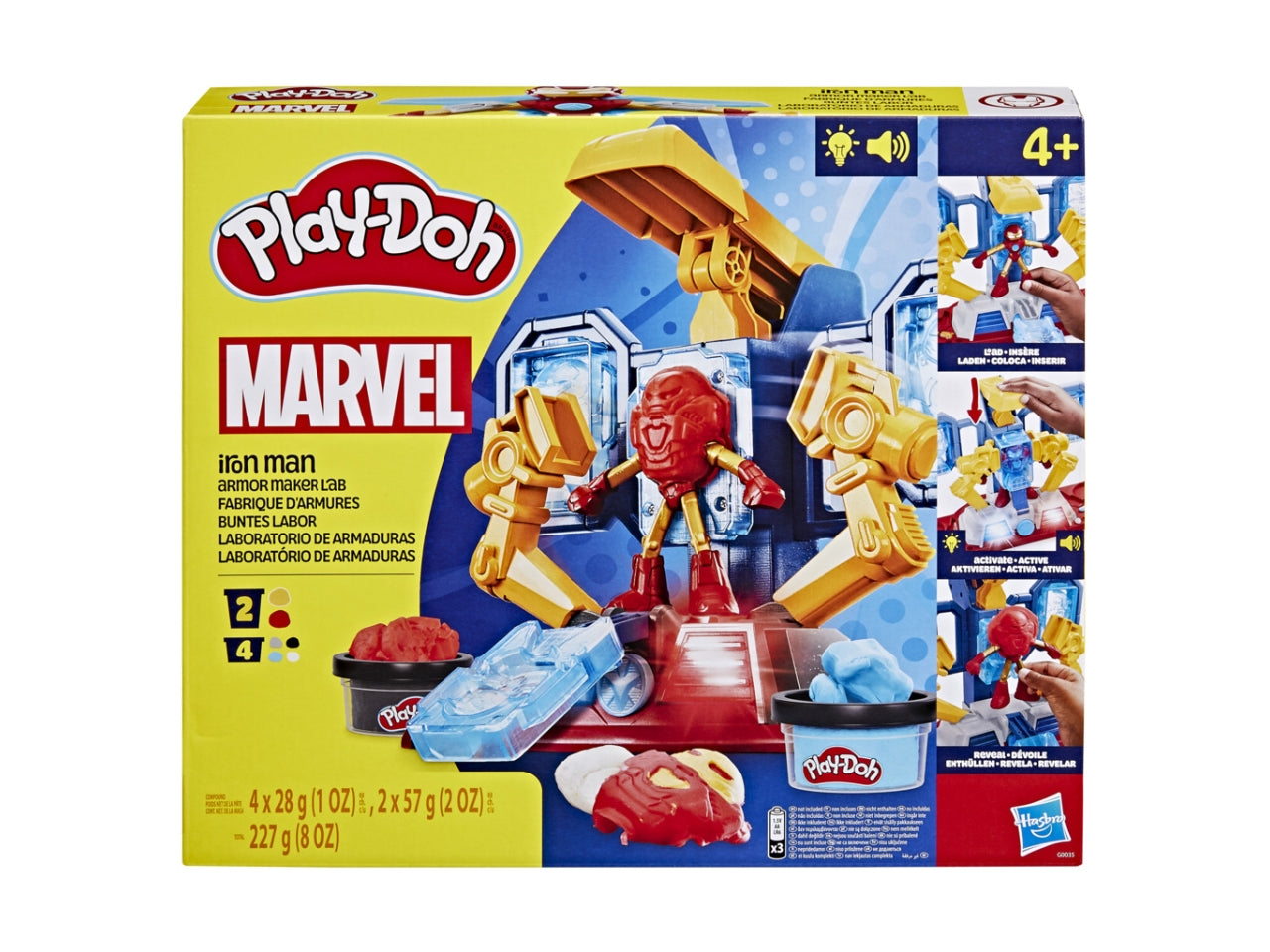 Pasta Modellabile Play-Doh Iron Man Armor Maker Lab: Set per Bambini 4+ | Dimensioni 6,7x34,9x30,5 - Hasbro