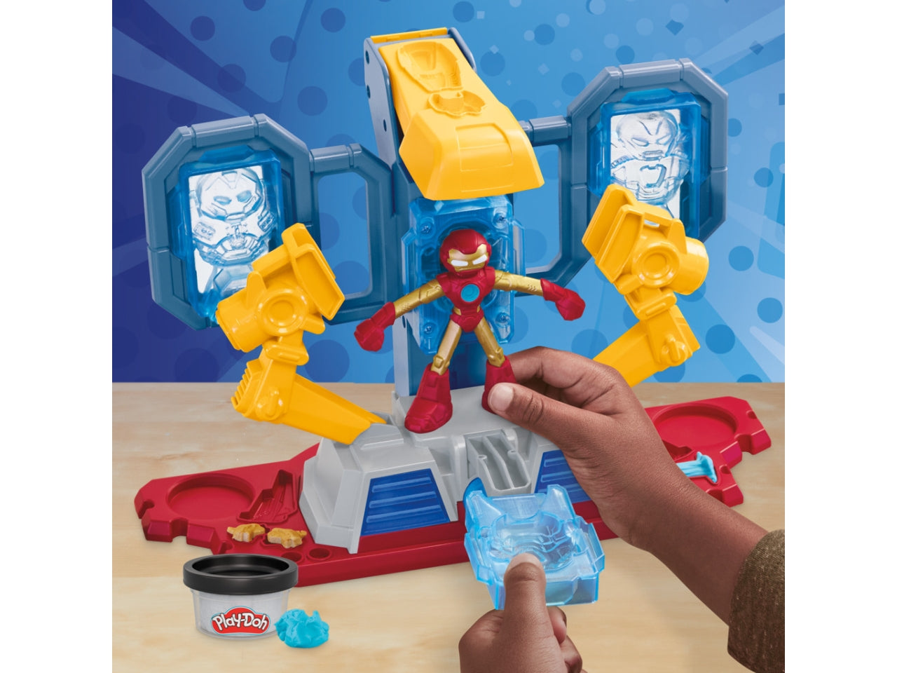 Pasta Modellabile Play-Doh Iron Man Armor Maker Lab: Set per Bambini 4+ | Dimensioni 6,7x34,9x30,5 - Hasbro