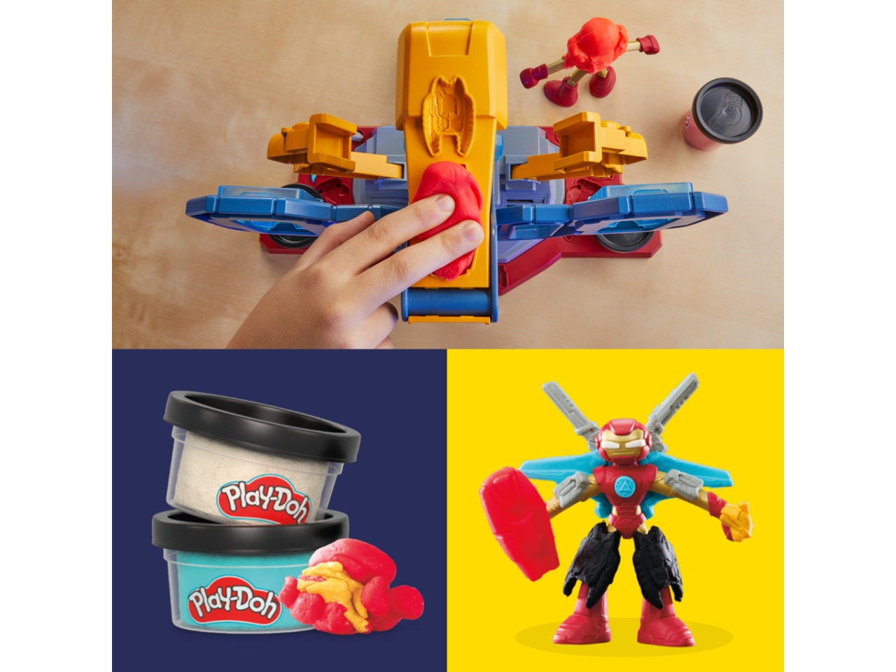 Pasta Modellabile Play-Doh Iron Man Armor Maker Lab: Set per Bambini 4+ | Dimensioni 6,7x34,9x30,5 - Hasbro