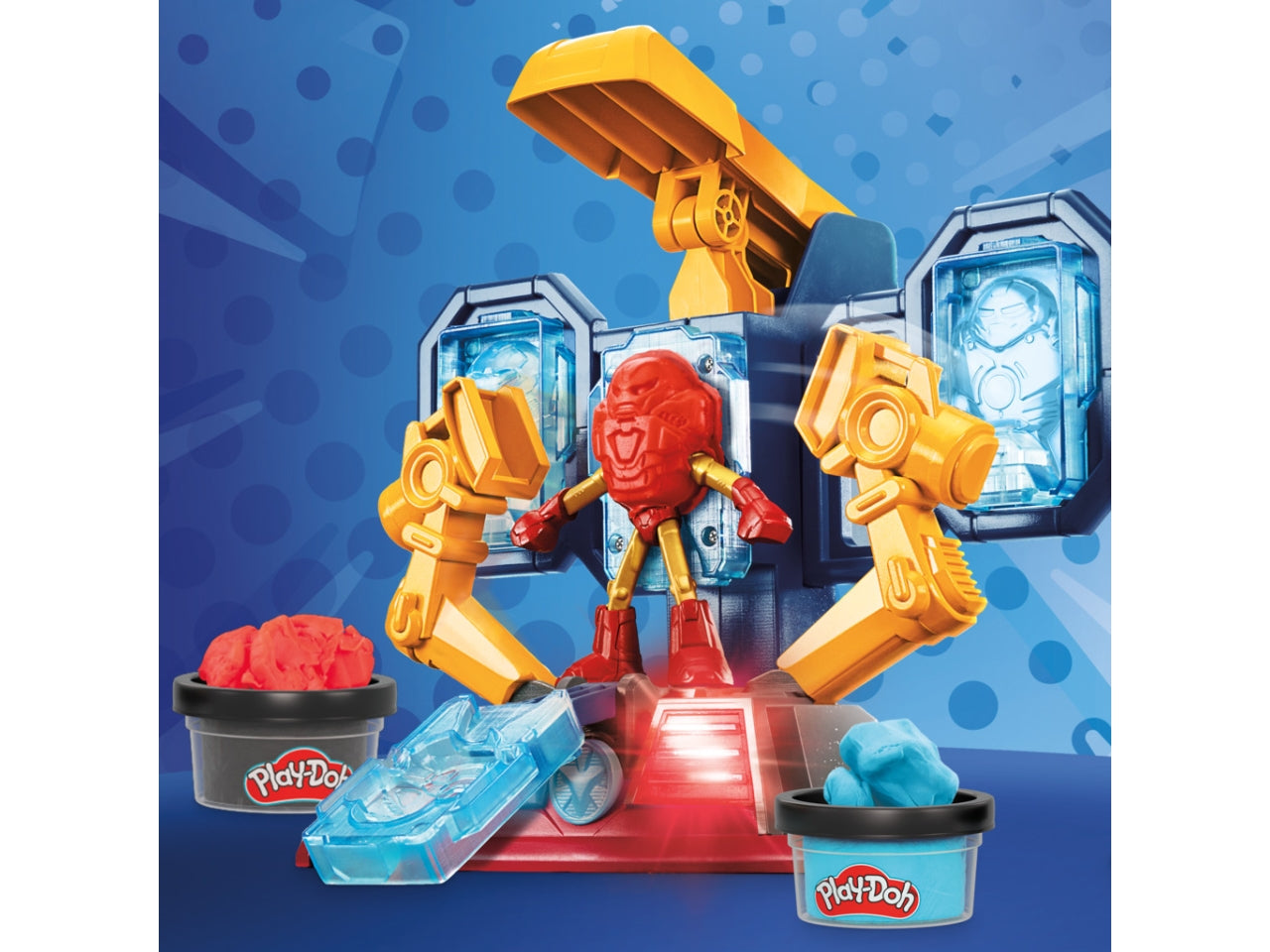 Pasta Modellabile Play-Doh Iron Man Armor Maker Lab: Set per Bambini 4+ | Dimensioni 6,7x34,9x30,5 - Hasbro