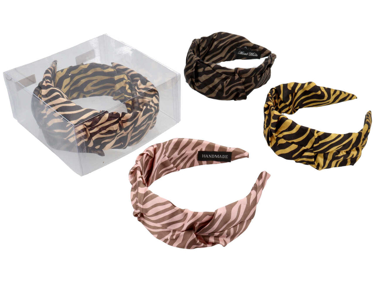 Cerchietto animalier in poliestere