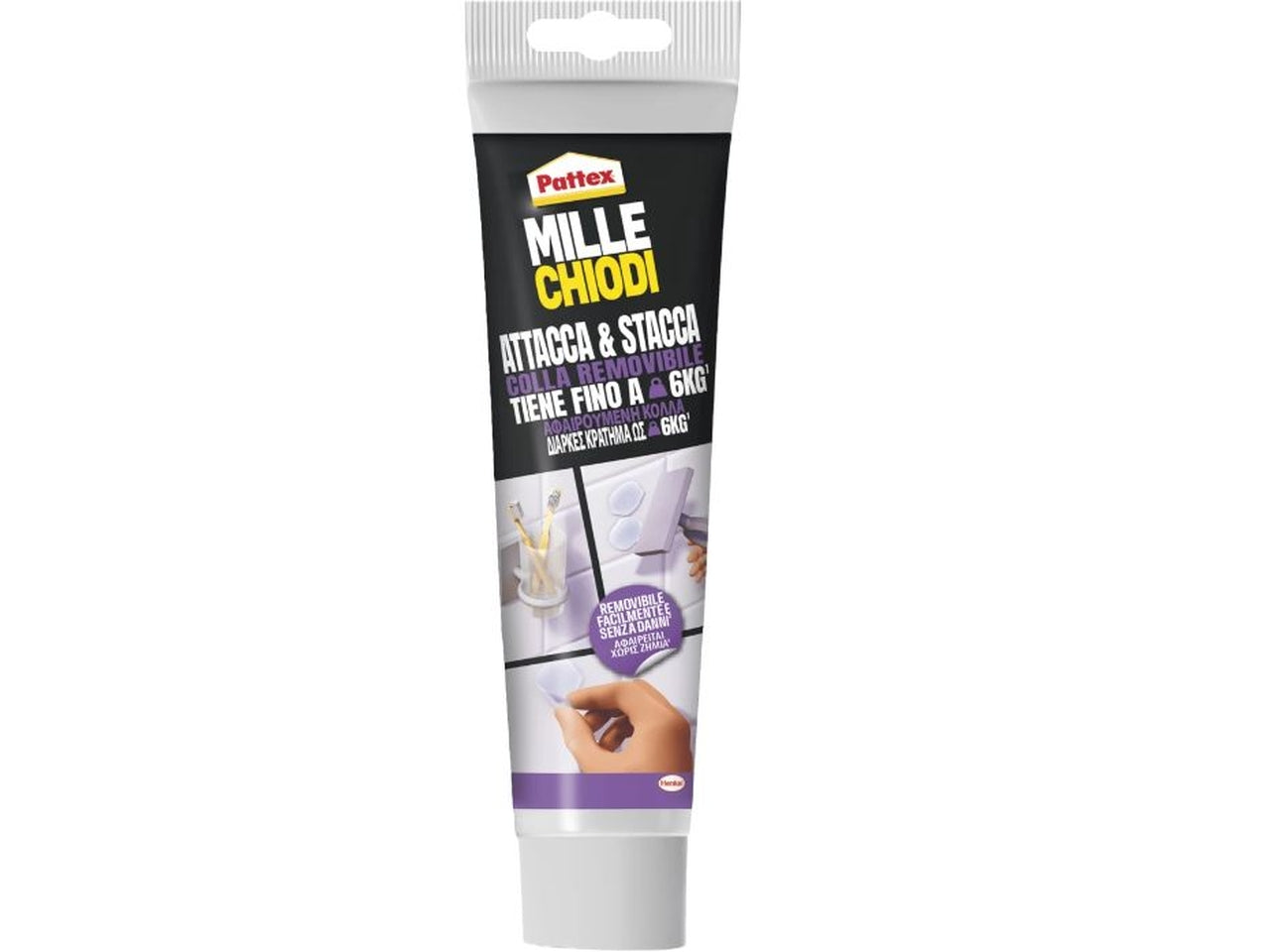 Pattex mille chiodi attacca & stacca 44gr, Materiale: colla | Pattex