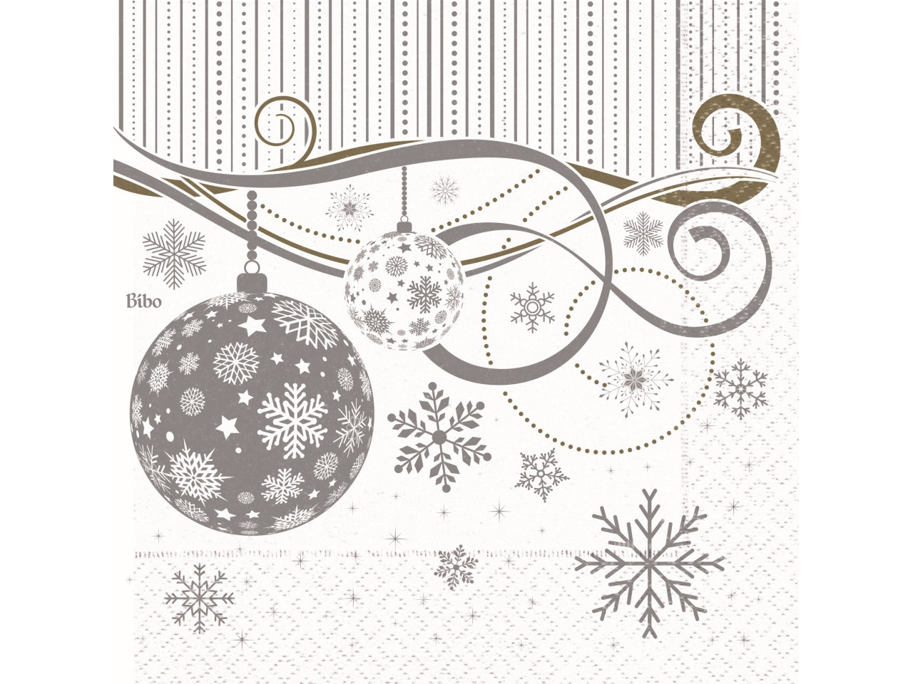 Silver tovaglioli 2 veli 33x33cm- la confezione contiene 20 tovaglioli