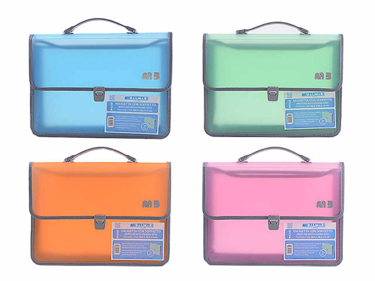 Linea pastel valigetta con soffietto 28,5x38,5x9cm