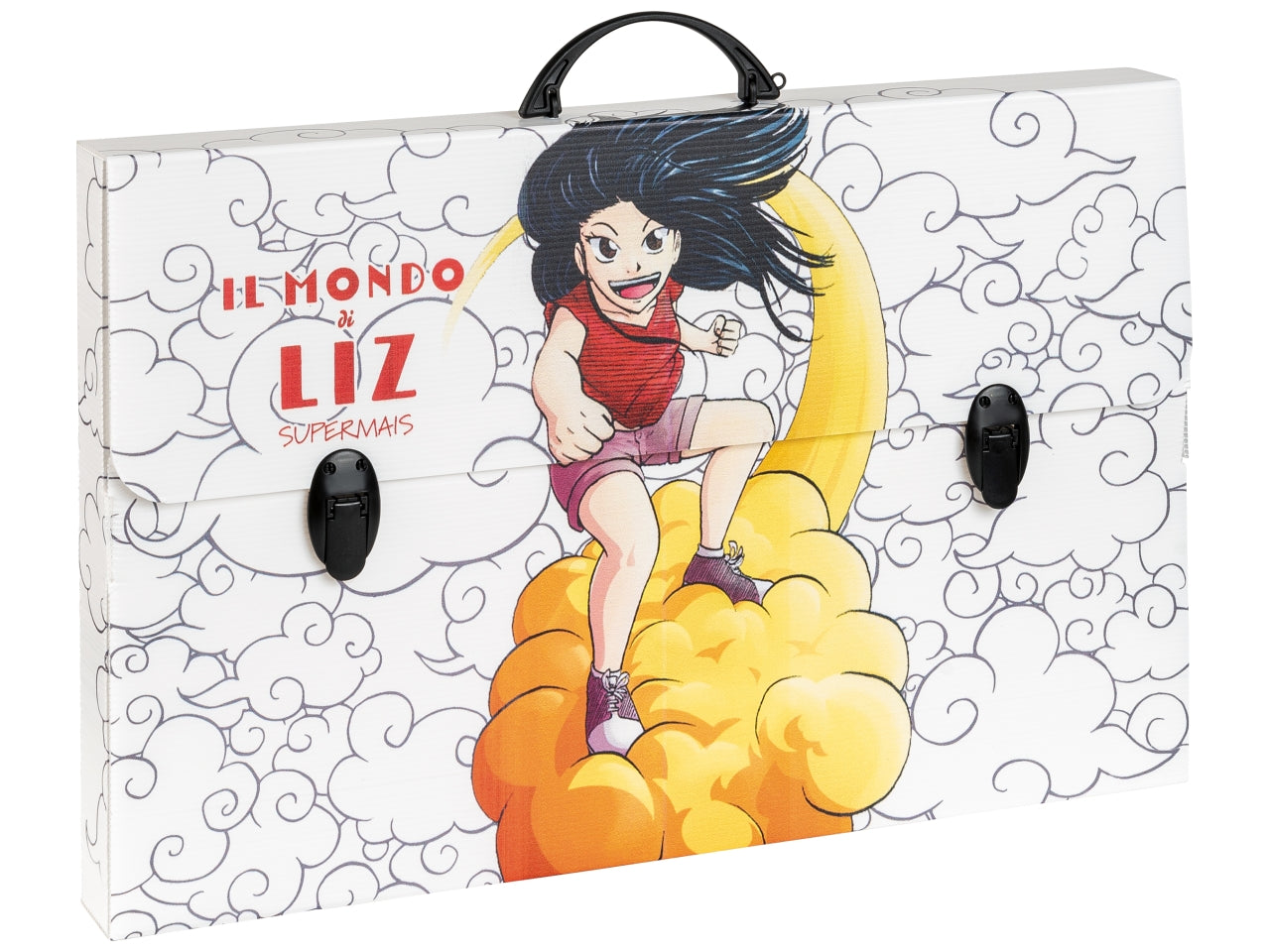 Valigetta polionda Manga colori assortiti, in plastica alveolare 56,5x36,5x5,5 cm - Favorit