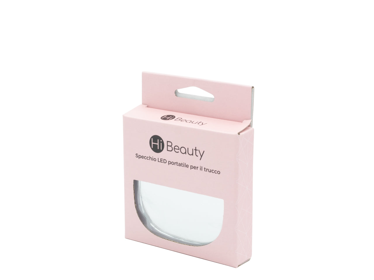 Specchio led portatile per il trucco in plastica colori assortiti 8,5x8,5x1,8 cm - Ibs