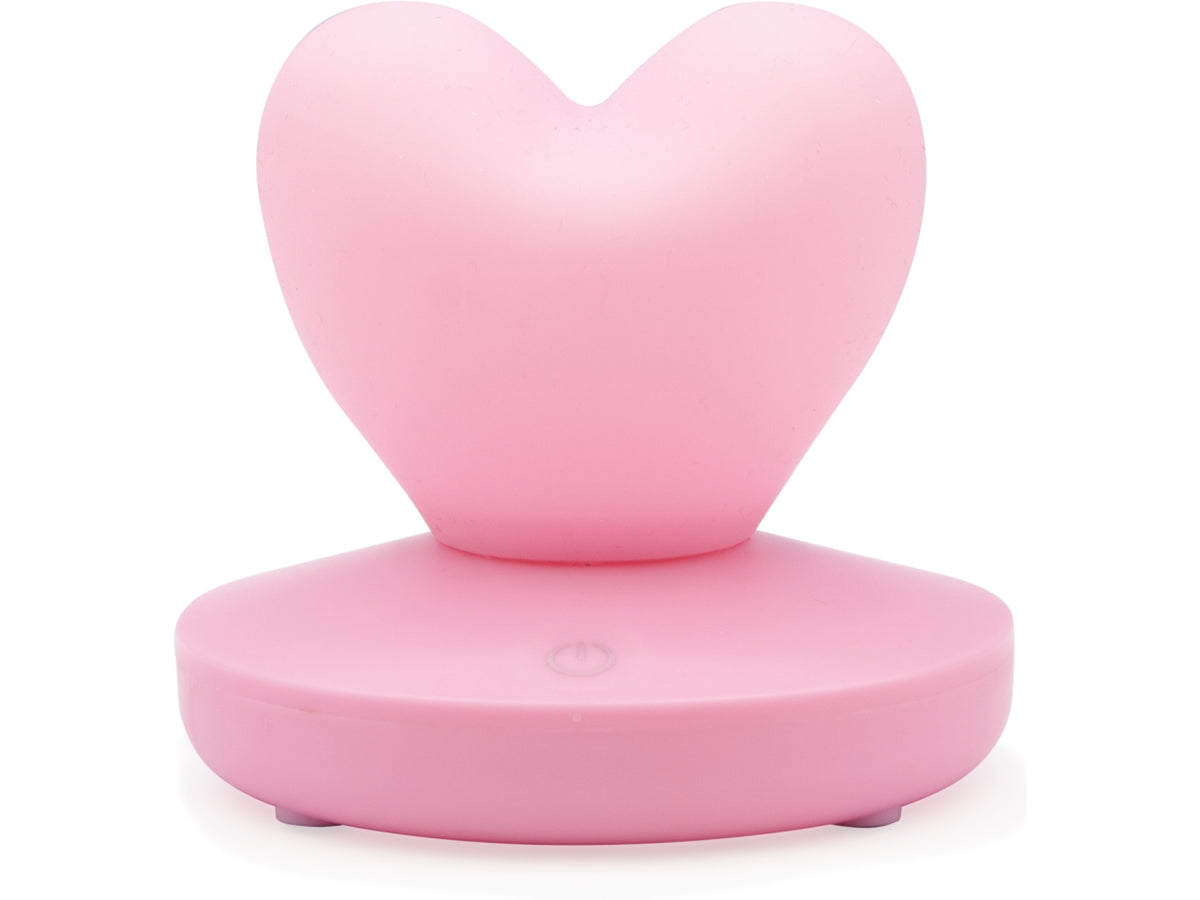 Luce notturna a led a forma di cuore rosa 10x10x10 cm - Switch U