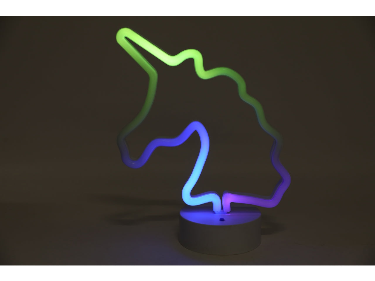 Lampada led a forma di unicorno 10x19,5x26 cm - Ibs