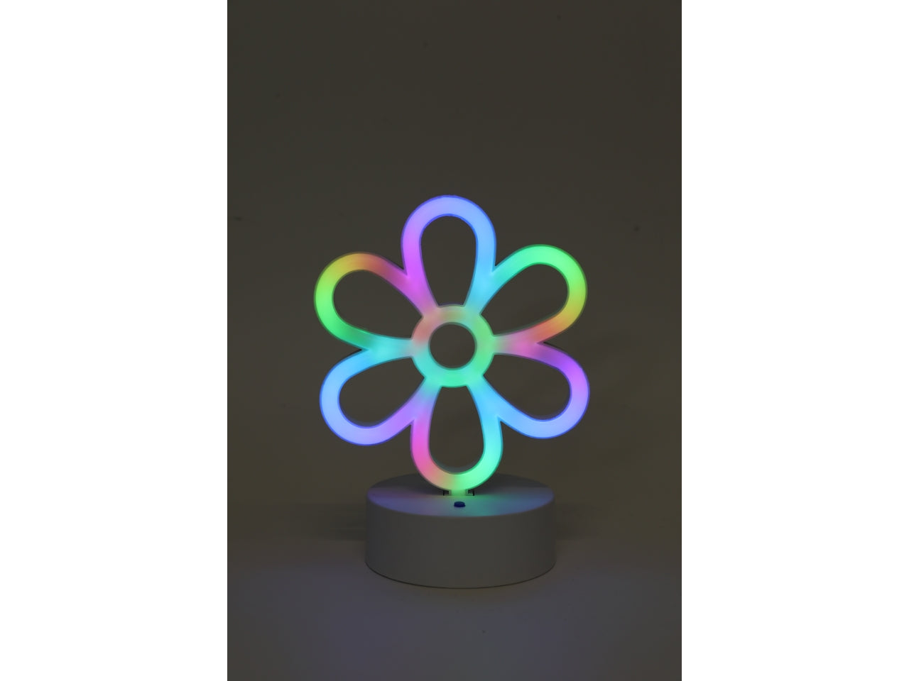 Lampada da tavolo decorativa led in plastica colori assortiti 14x10x19 cm - Switch U
