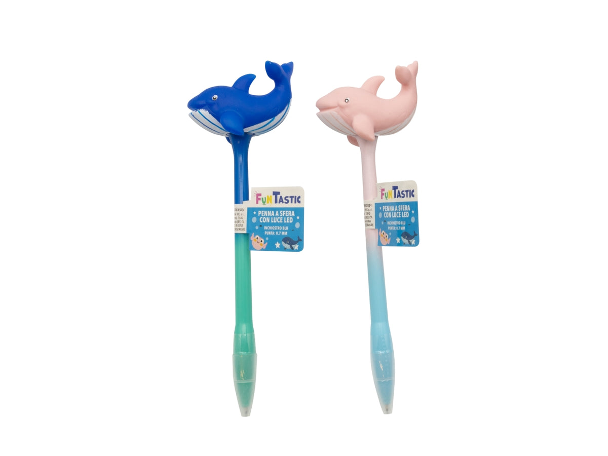 Penna a sfera animali del mare con led
