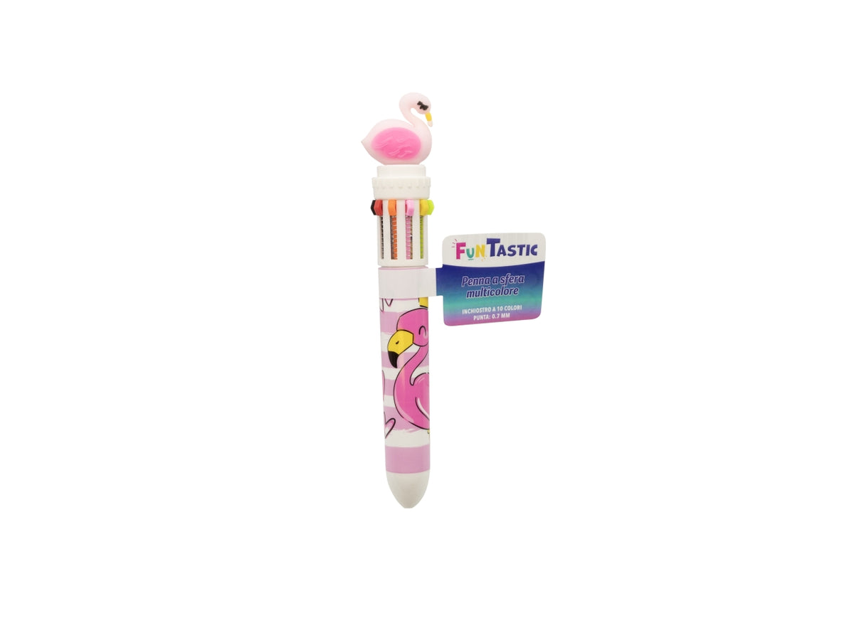 Penna a sfera con 10 colori