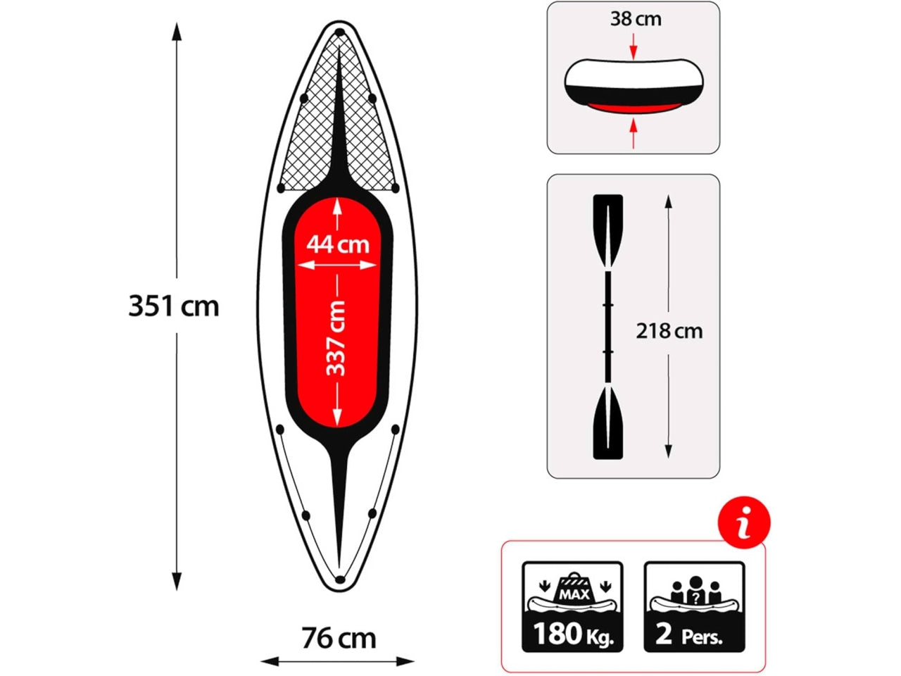 Kayak challenger k2 Intex 68306