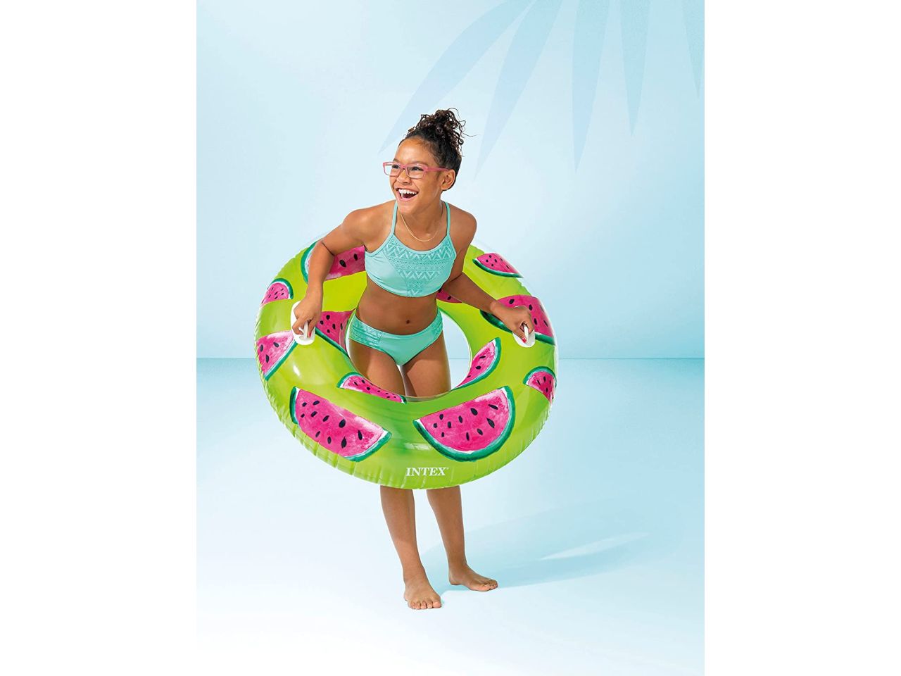 Ciambella tropicale c/maniglie 3 assortite cm107