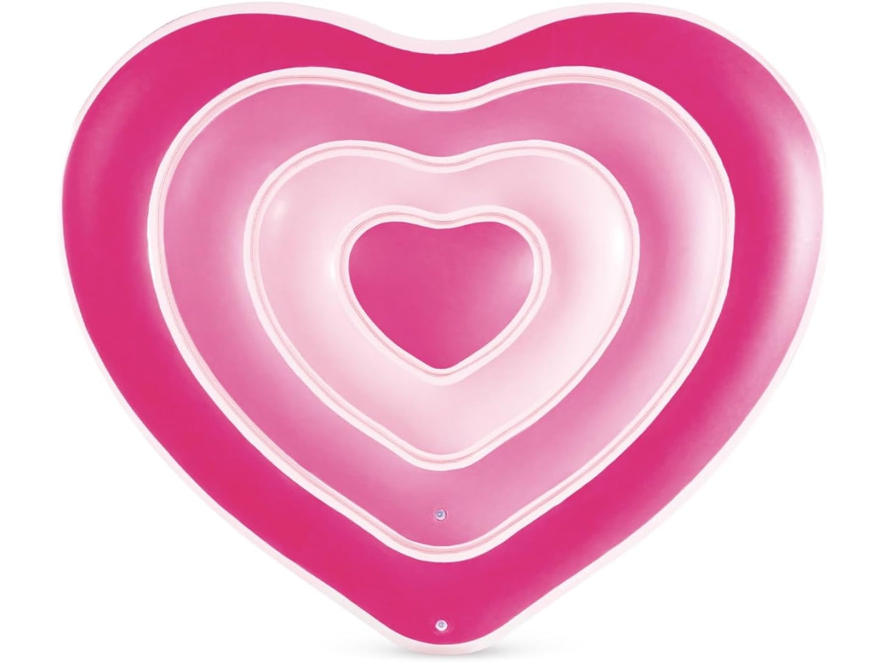 Materassino gonfiabile cuore in vinile multicolor carico max 100 kg - 168x142x25 cm