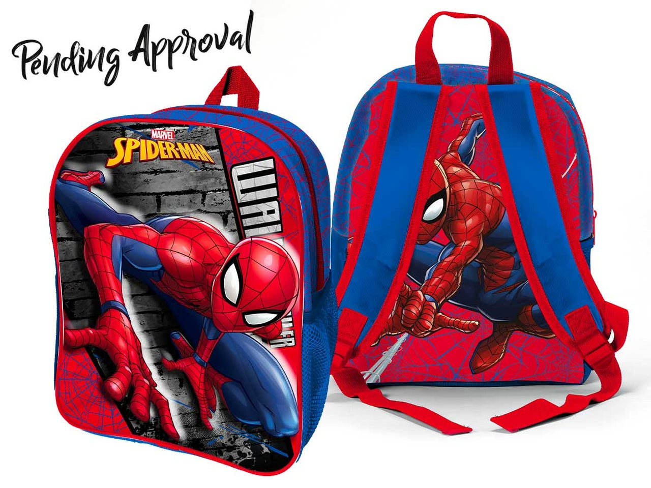 Zaino asilo 3d Spiderman per bimbo in tessuto multicolor, 32x 27x10 cm - Coriex