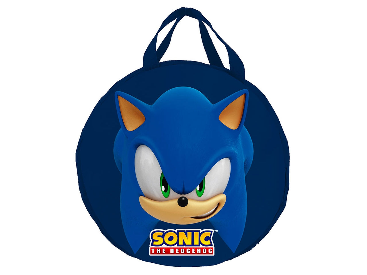 Borsa portagiochi Sonic bambino blu in poliestere 31x48 cm - Coriex $