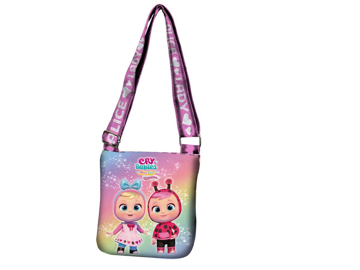 Tracolla Cry Babies da bambina rosa in poliestere con tracolla regolabile - Coriex