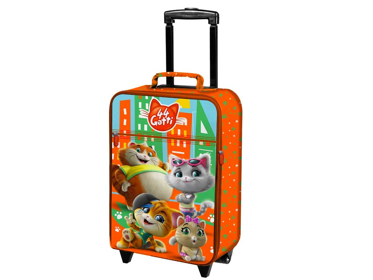 Trolley semirigido 44 Gatti in poliestere arancione capacità 20 l, 52x34x19,5 cm - Coriex