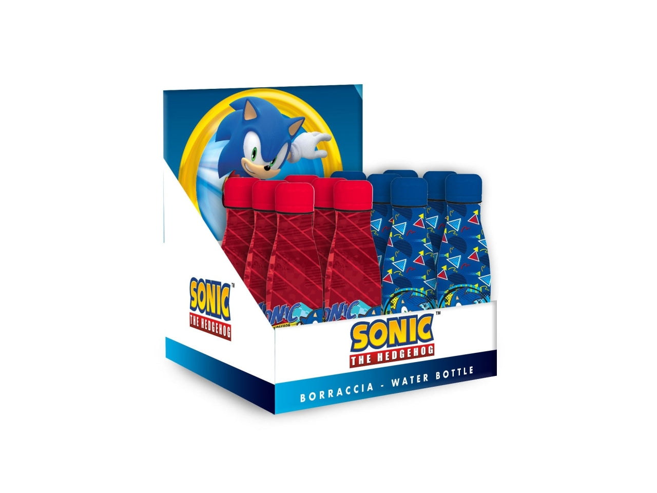 Sonic borraccia termica 500 ml acciaio rosso e blu 27x7 cm - Coriex