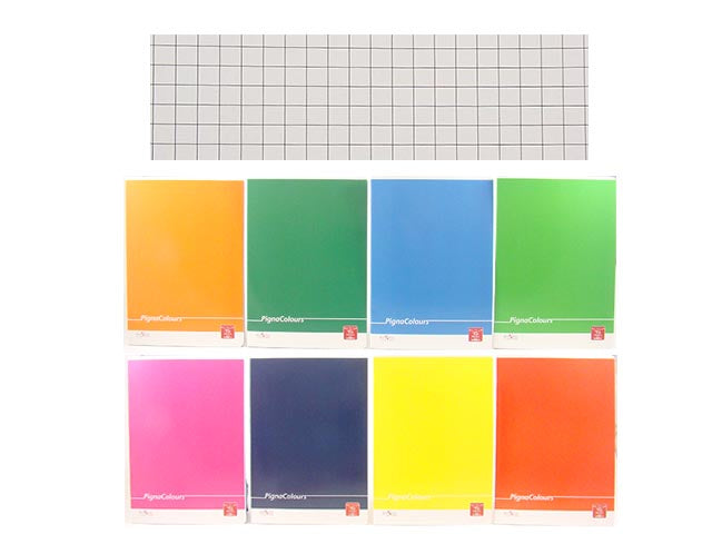 Quaderno maxi colours A4 rigatura a quadretti 5mm misura 210x297mm 100gr assortiti - la confezione comprende 10 quaderni