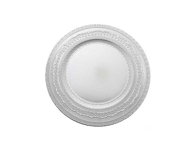 Sottopiatto argento d.33cm pvc 131434
