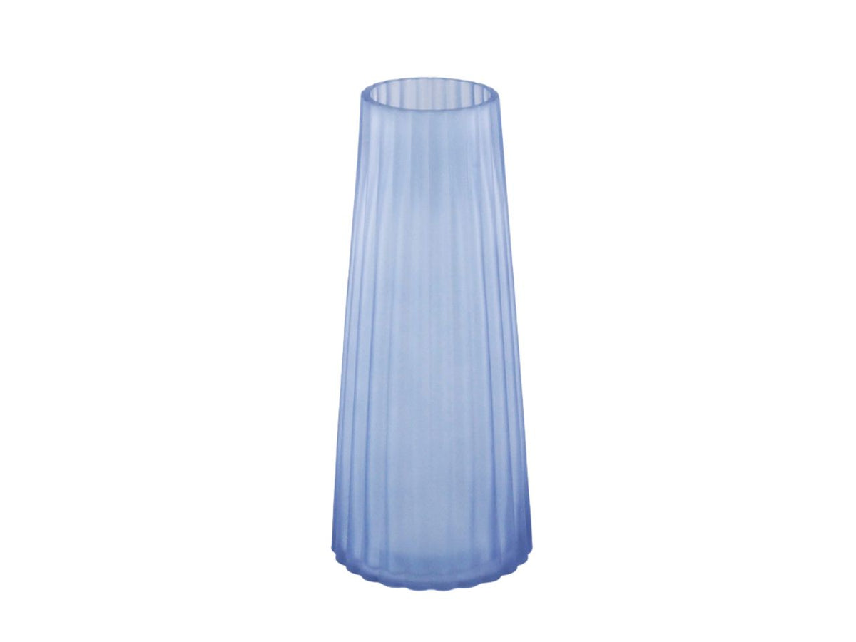 Vaso in vetro blu d.14x32cm $