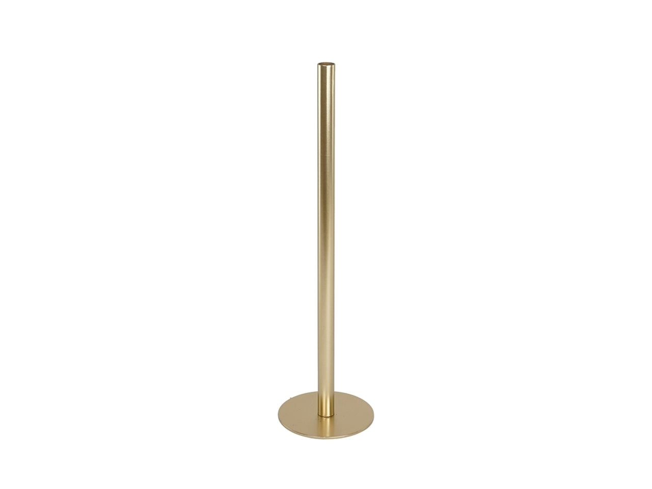 Piedistallo portacandela moderno in metallo dorato 15x55 cm - Plà thea