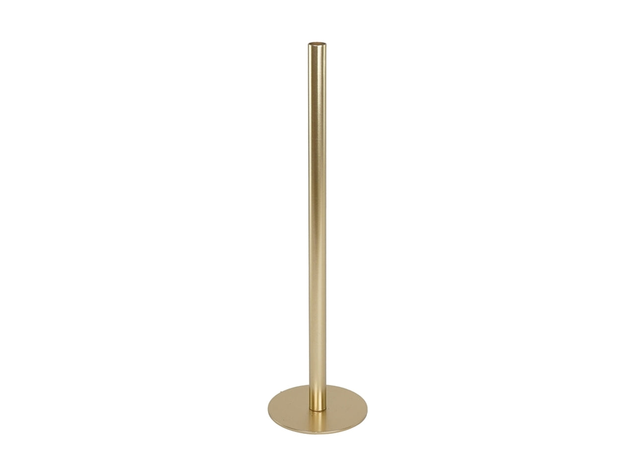 Piedistallo portacandela moderno in metallo dorato 15x75 cm - Plà thea