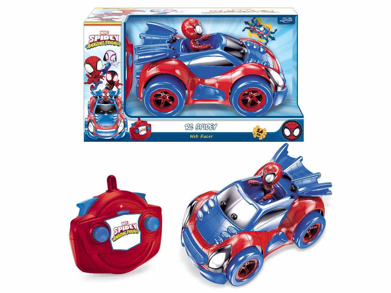 Spiderman web racer 1:18 cm.27 con radiocomando