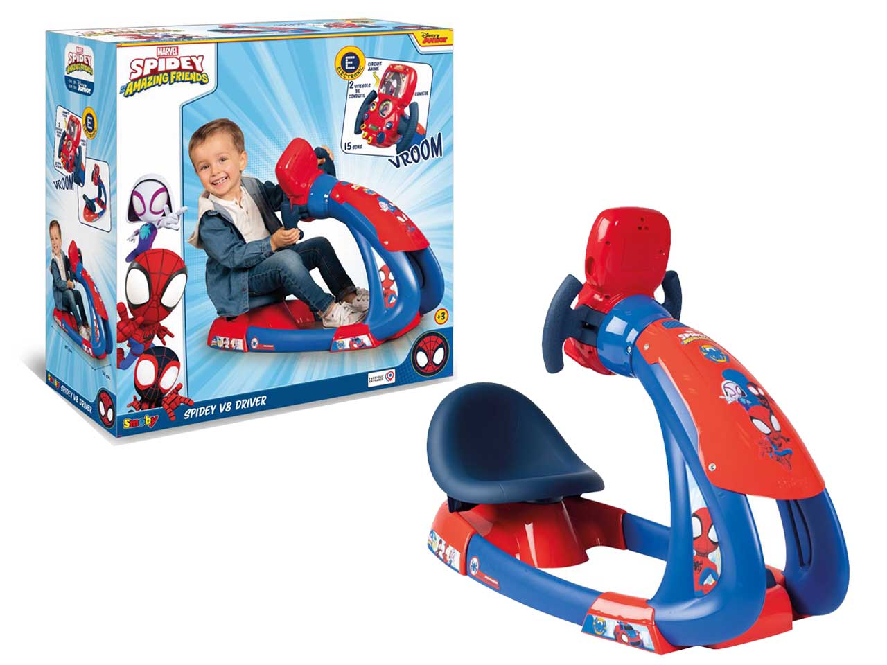 Spidey V8 Driver simulatore guida Smoby