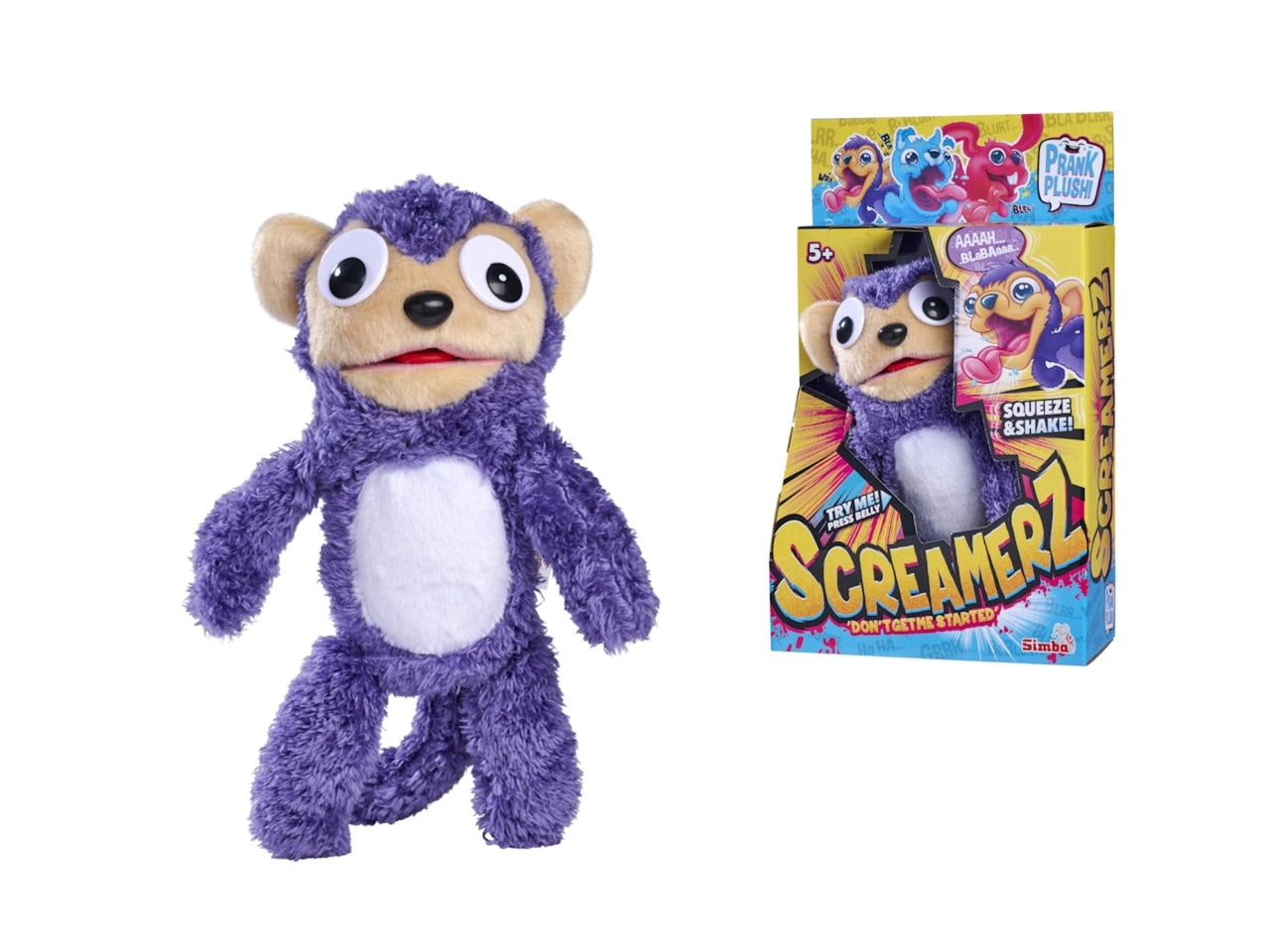 Screamerz scimmietta 30cm Animaletto pazzerello in peluche - Simba $