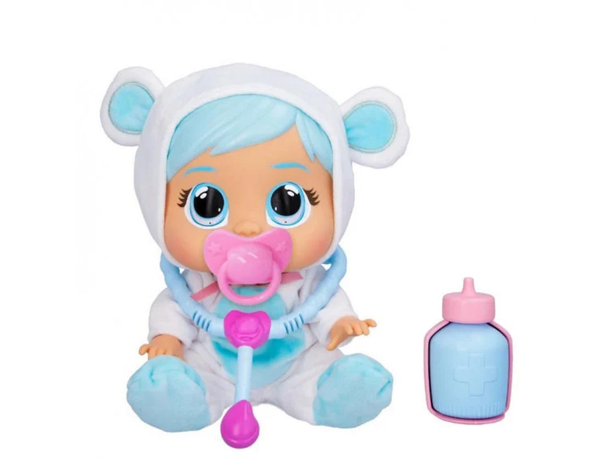 Cry Babies, Loving Care Kristal, bambola piange lacrime vere con accessori del dottore, per bambini di 18+ mesi - Imc toys