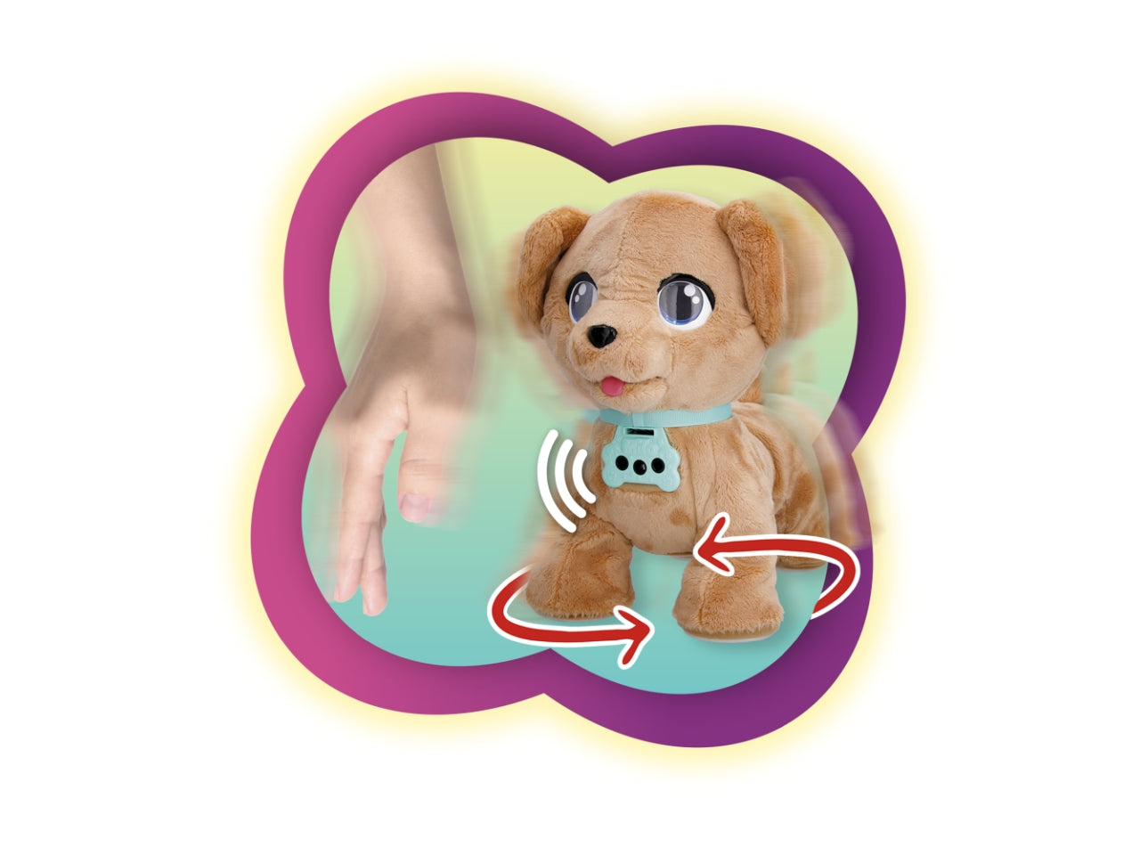 Club Petz, Milo gioca e cammina, peluche interattivo per bambini dai 18+mesi - Imc toys