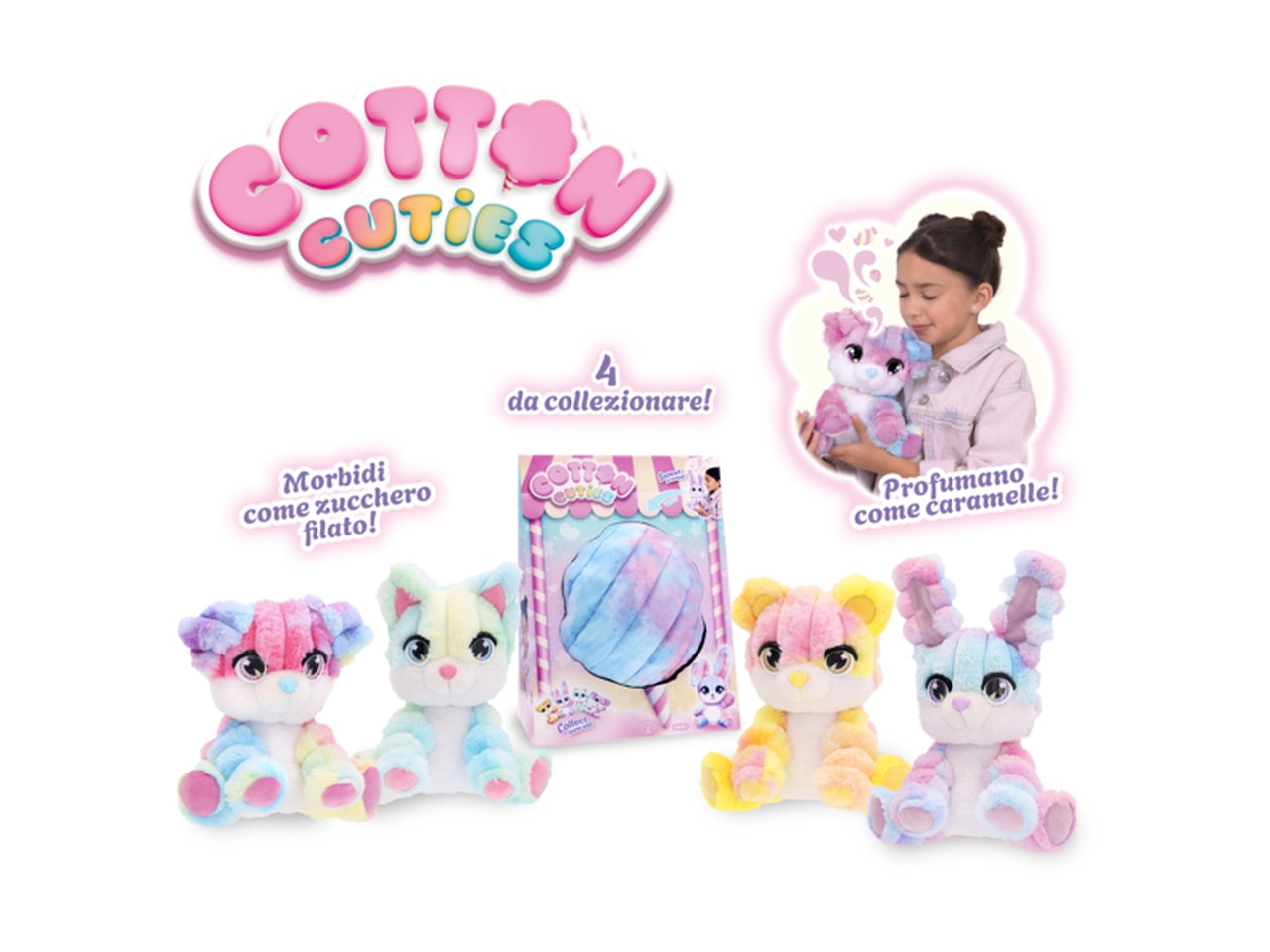 Cotton Cuties Large Size - Peluche Assortiti per Bambini 10+ Mesi - Imc Toys